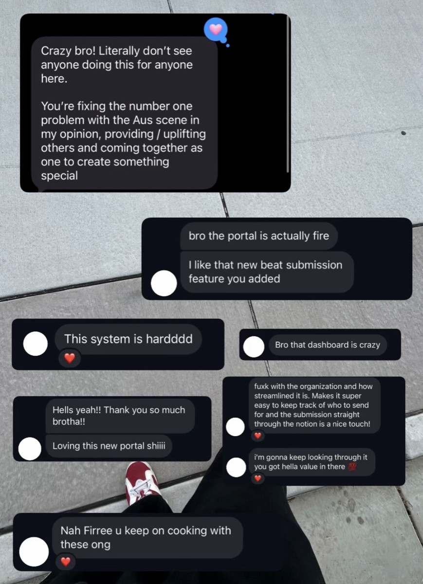 Screenshots of member reviews of the Lifetime Supply portal